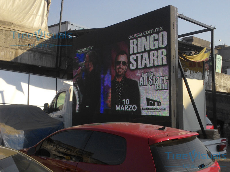 P10 Outdoor LED Billboards mounted on Truck in Mexico