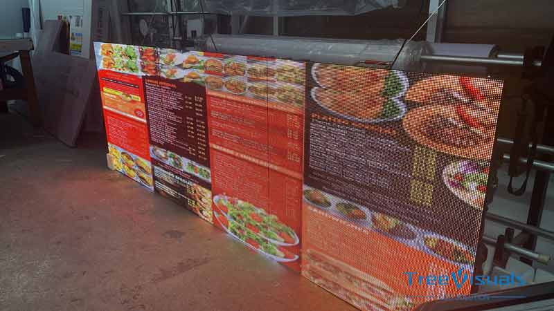 P5 outdoor led sign in new york