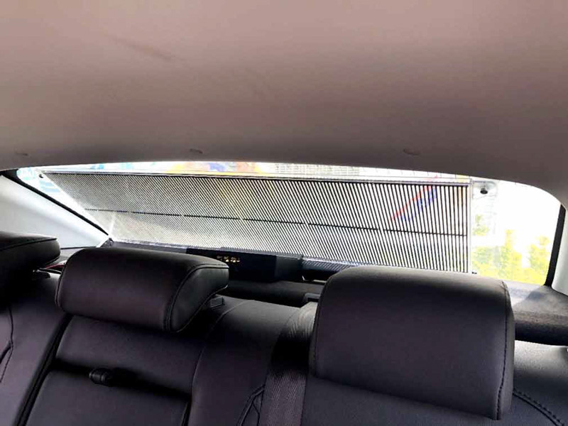 rear car led sign