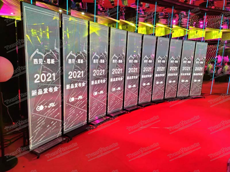 digital led screen for product launch event