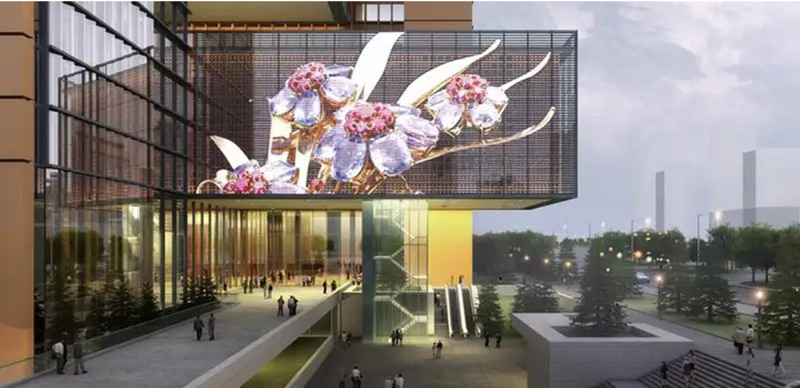 led screen facade