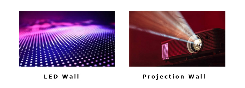 led wall projection wall