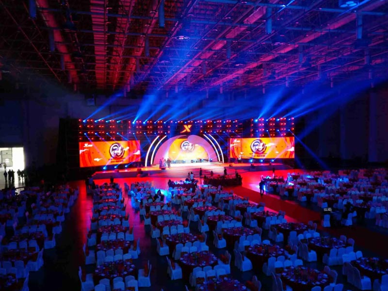 led wall stage