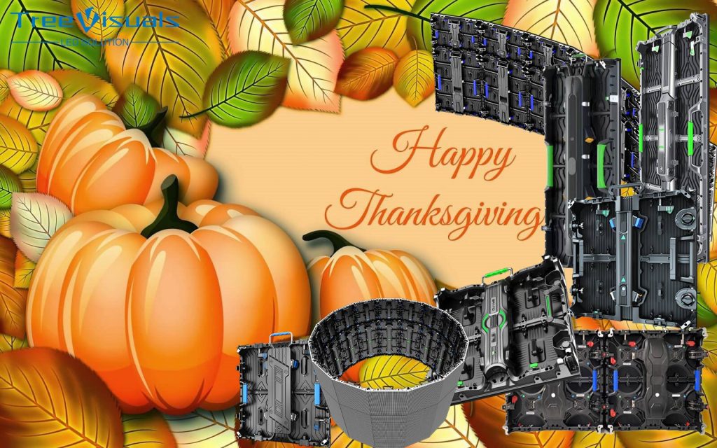 led video wall for thanksgiving