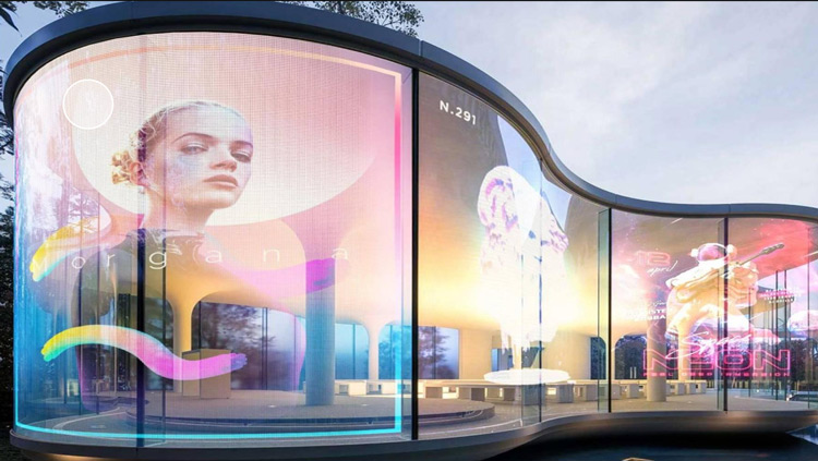 Flexible LED Film to attach to the glass wall