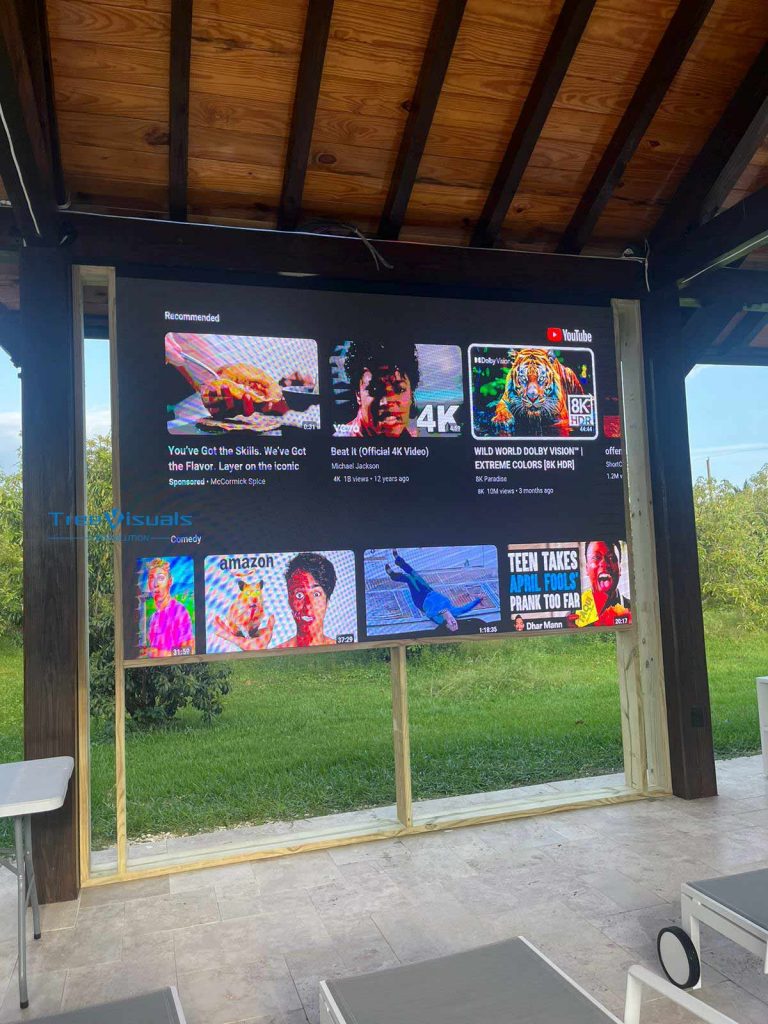 outdoor LED TV screen for Patio