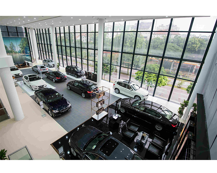 LED screen for car showroom